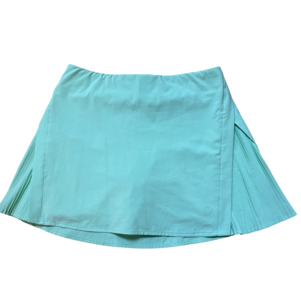 Lululemon Peek Pleat High Rise Tennis Skirt Mint Moment Size 6
